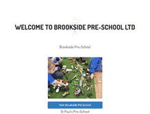 Tablet Screenshot of brooksidepreschool.com